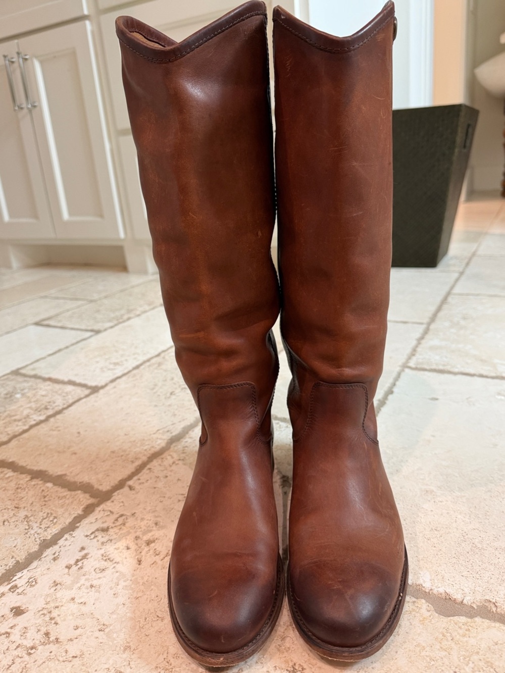 Frye Tall Brown Leather Boots